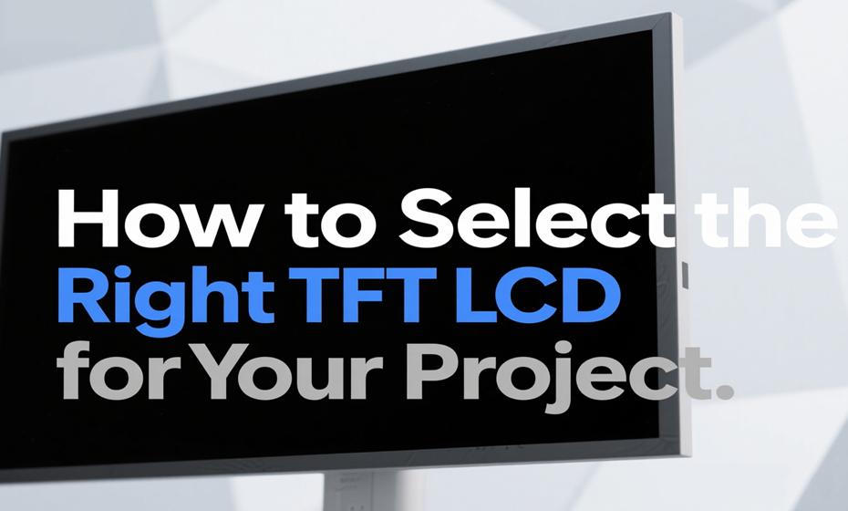 ¿Cómo seleccionar la pantalla LCD TFT adecuada para su proyecto?