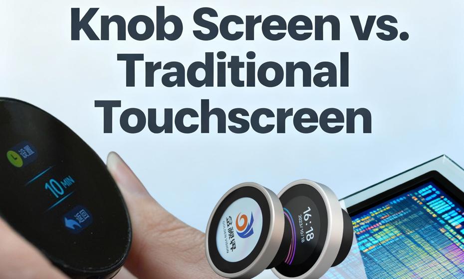 Pantalla con perilla frente a pantalla táctil tradicional: Cómo elegir la interfaz hombre-máquina adecuada