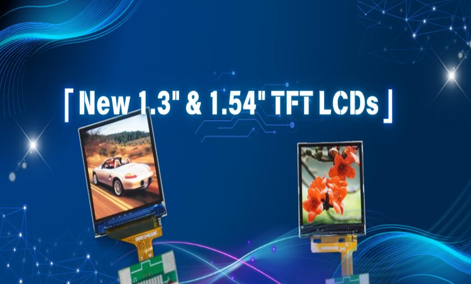Golden Vision lanza nuevas pantallas LCD TFT de 1,3" y 1,54": rendimiento superior para dispositivos de próxima generación