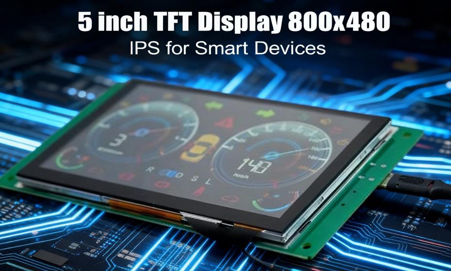 Pantalla TFT de 5 pulgadas 800x480 IPS - Pantalla LCD industrial de alto brillo para dispositivos inteligentes